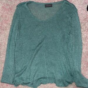 Blue Wooden Ships v-neck sweater
